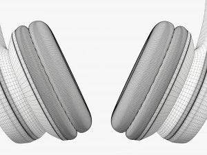 Headphones Bluetooth Black 3D Model