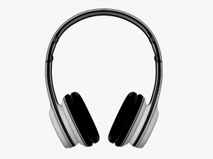 Headphones Bluetooth Blue Modèle 3D