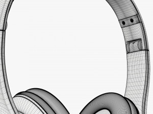 Headphones Bluetooth Blue Modèle 3D