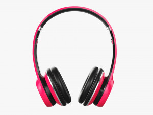 Headphones Bluetooth Red Model 3D