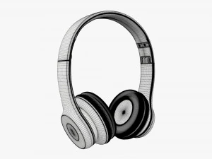 Headphones Bluetooth Red 3D Model