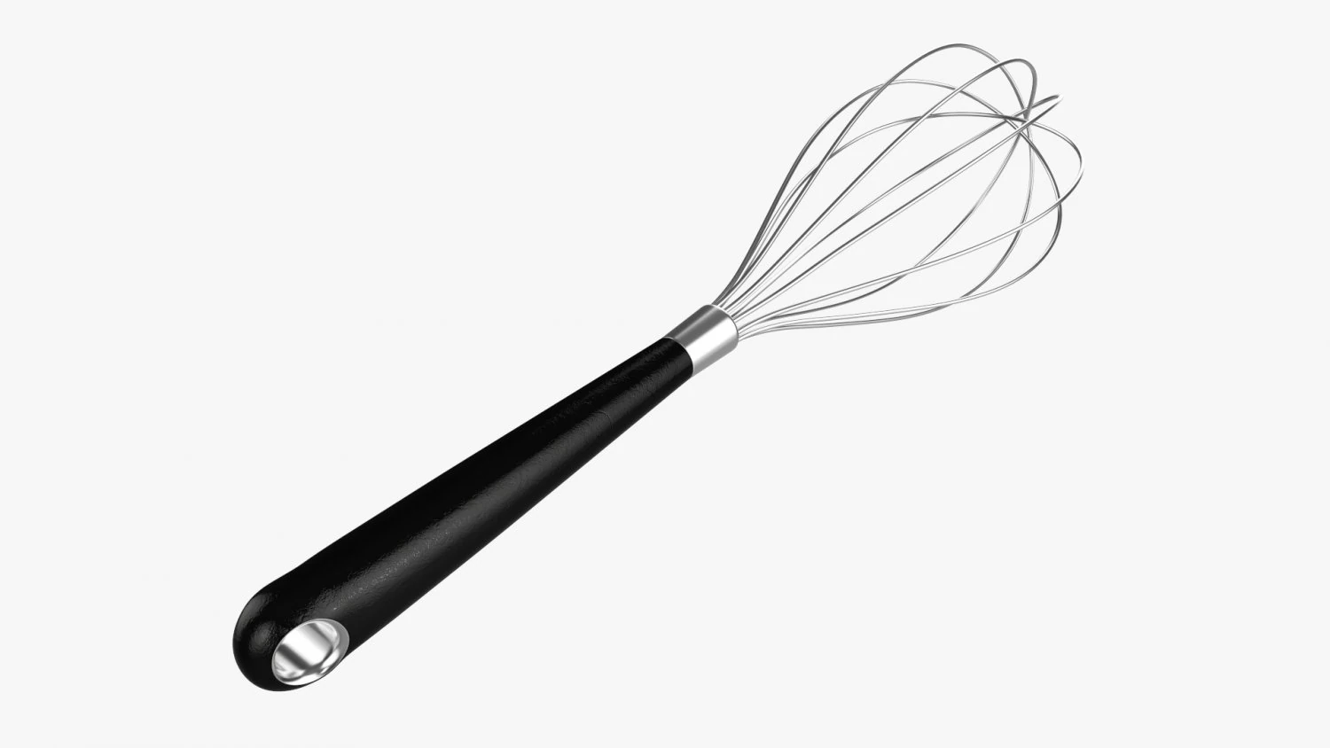 Kitchen Whisk 3D Model .c4d .max .obj .3ds .fbx .stl .blend 