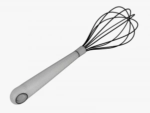 Kitchen Whisk 3D Model