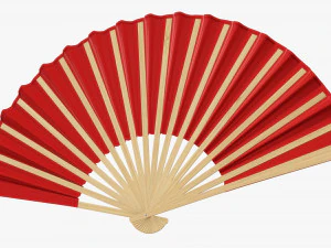 Open Hand Fan 3D Model
