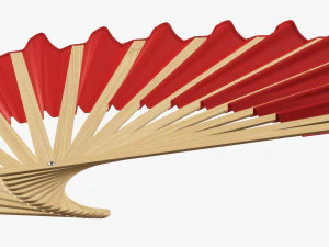 Open Hand Fan 3D Model