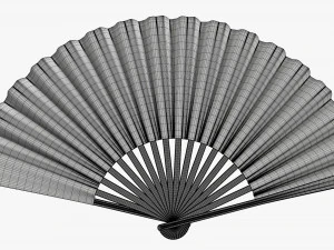 Open Hand Fan 3D Model