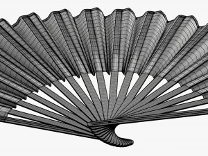 Open Hand Fan 3D Model