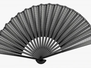 Open Hand Fan 3D Model