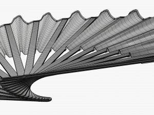 Open Hand Fan 3D 模型