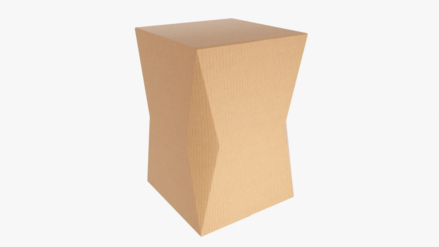 Packaging Box With Beveled Corners 01 3D Model .c4d .max .obj .3ds .fbx .stl .blend