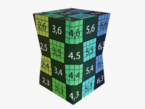 Packaging Box With Beveled Corners 01 3D Model