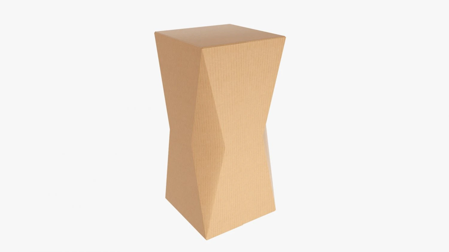 Packaging Box With Beveled Corners 02 3D Model .c4d .max .obj .3ds .fbx .stl .blend 