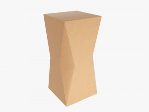 Packaging Box With Beveled Corners 02 3D Model