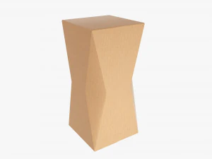 Scatola da imballaggio con angoli smussati 02 Modello 3D