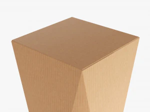 Packaging Box With Beveled Corners 02 3D Model