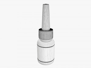 Plastic Bottle For Glue 3D Модель
