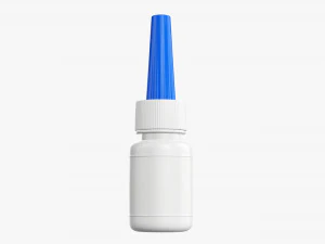 Plastic Bottle For Glue 3D Model