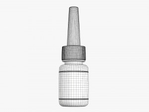 Plastic Bottle For Glue 3D Модель