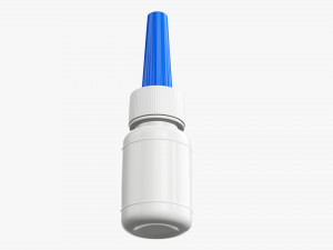 Plastic Bottle For Glue 3D Модель