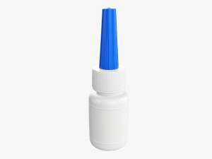 Plastic Bottle For Glue 3D Модель