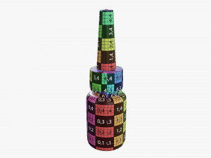 Plastic Bottle For Glue 3D Модель