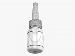 Plastic Bottle For Glue 3D Модель