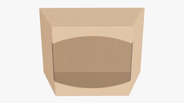 Retail Cardboard Display Box 01 Model 3D .c4d .max .obj .3ds .fbx .stl .blend 