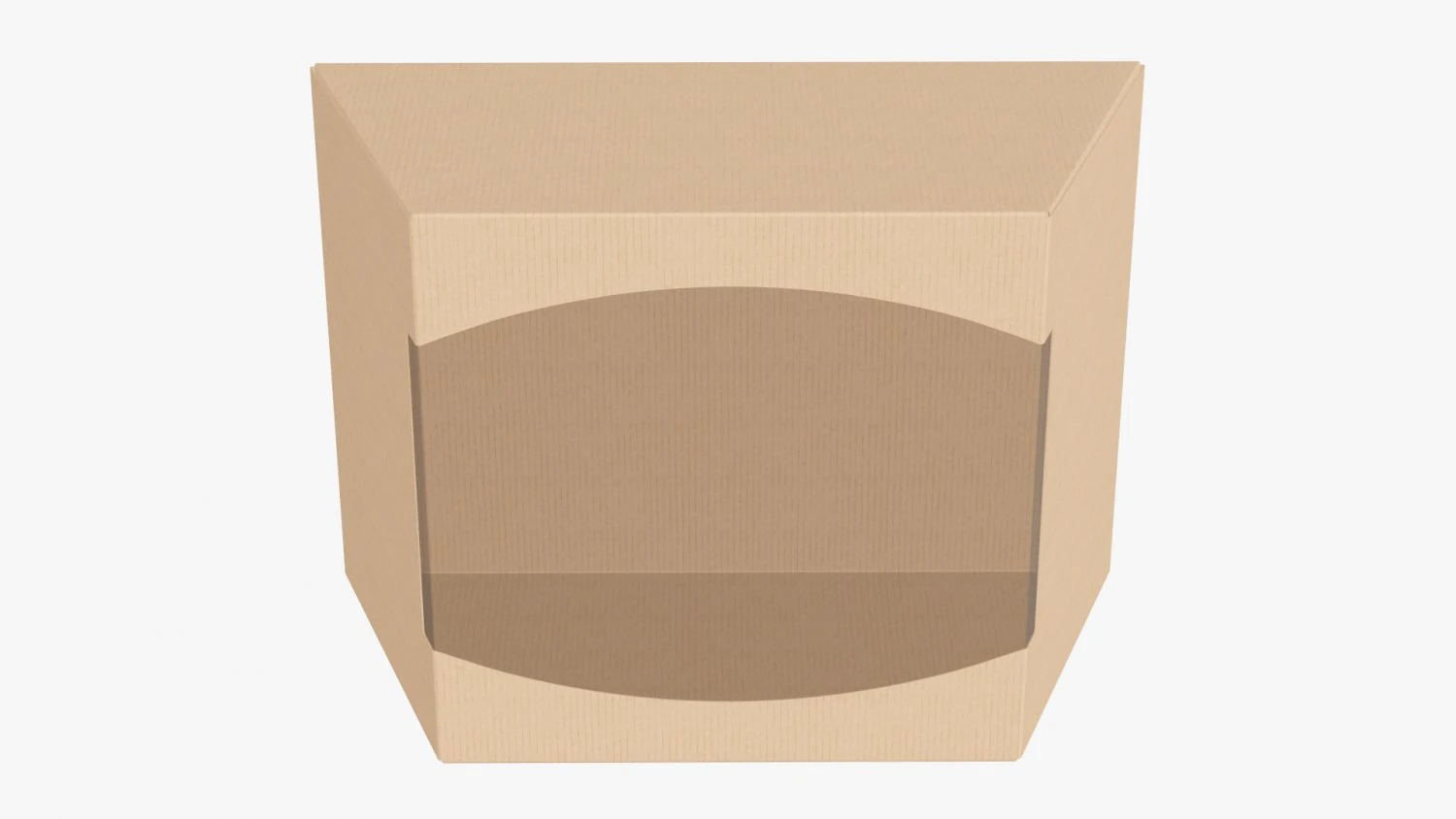 Retail Cardboard Display Box 01 3D Model .c4d .max .obj .3ds .fbx .stl .blend 