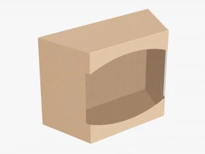 Retail Cardboard Display Box 01 3D Model
