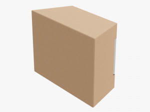Retail Cardboard Display Box 01 Model 3D