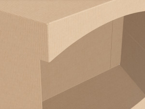 Retail Cardboard Display Box 01 Model 3D