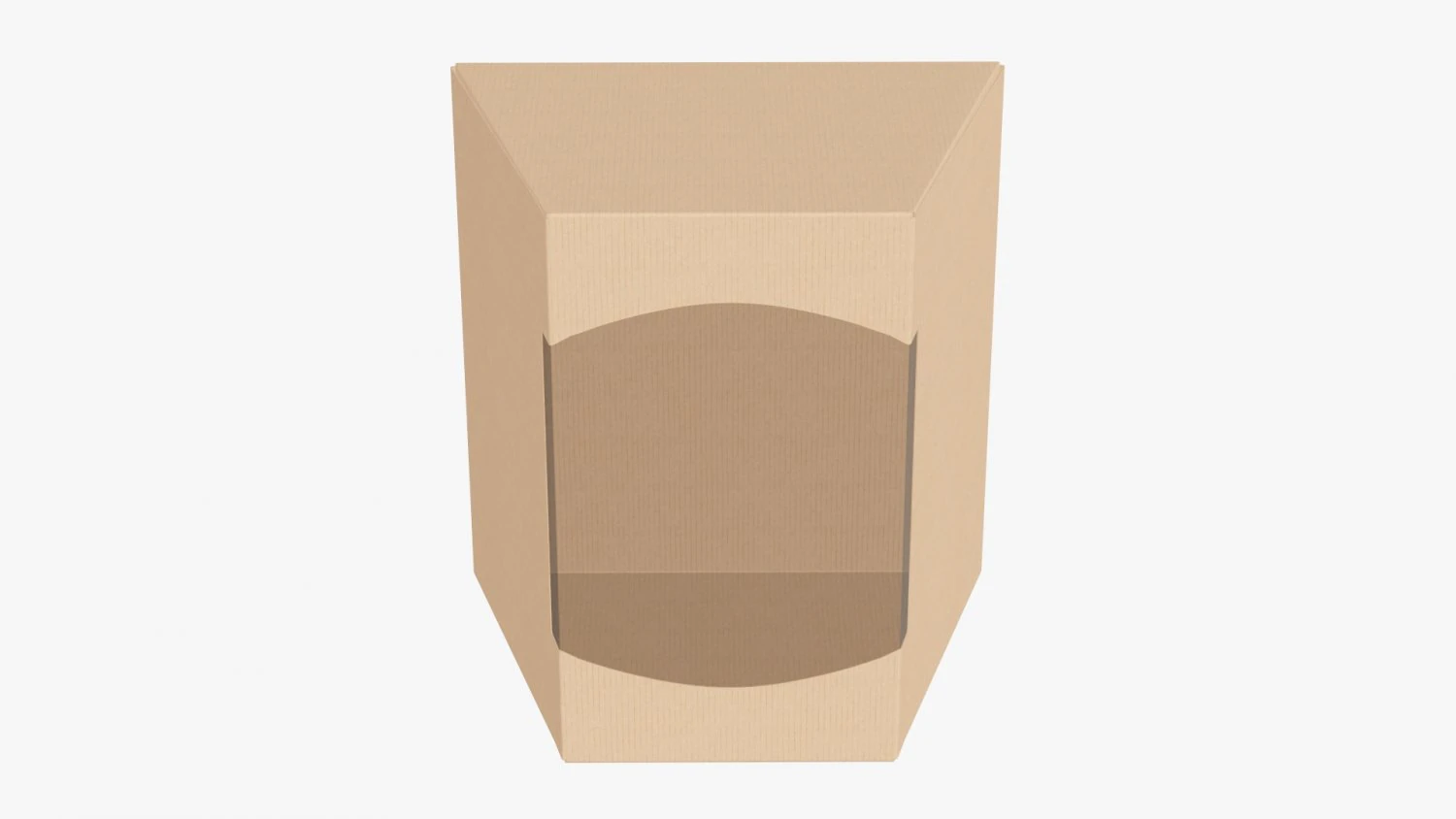 Retail Cardboard Display Box 02 3D Model .c4d .max .obj .3ds .fbx .stl .blend