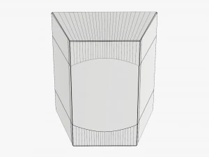 Retail Cardboard Display Box 02 3D Model
