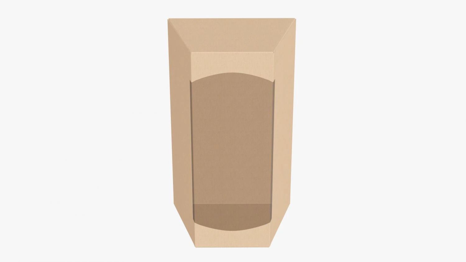 Retail Cardboard Display Box 03 3D Model .c4d .max .obj .3ds .fbx .stl .blend 