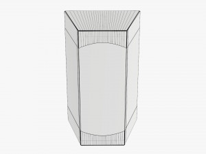 Retail Cardboard Display Box 03 Model 3D