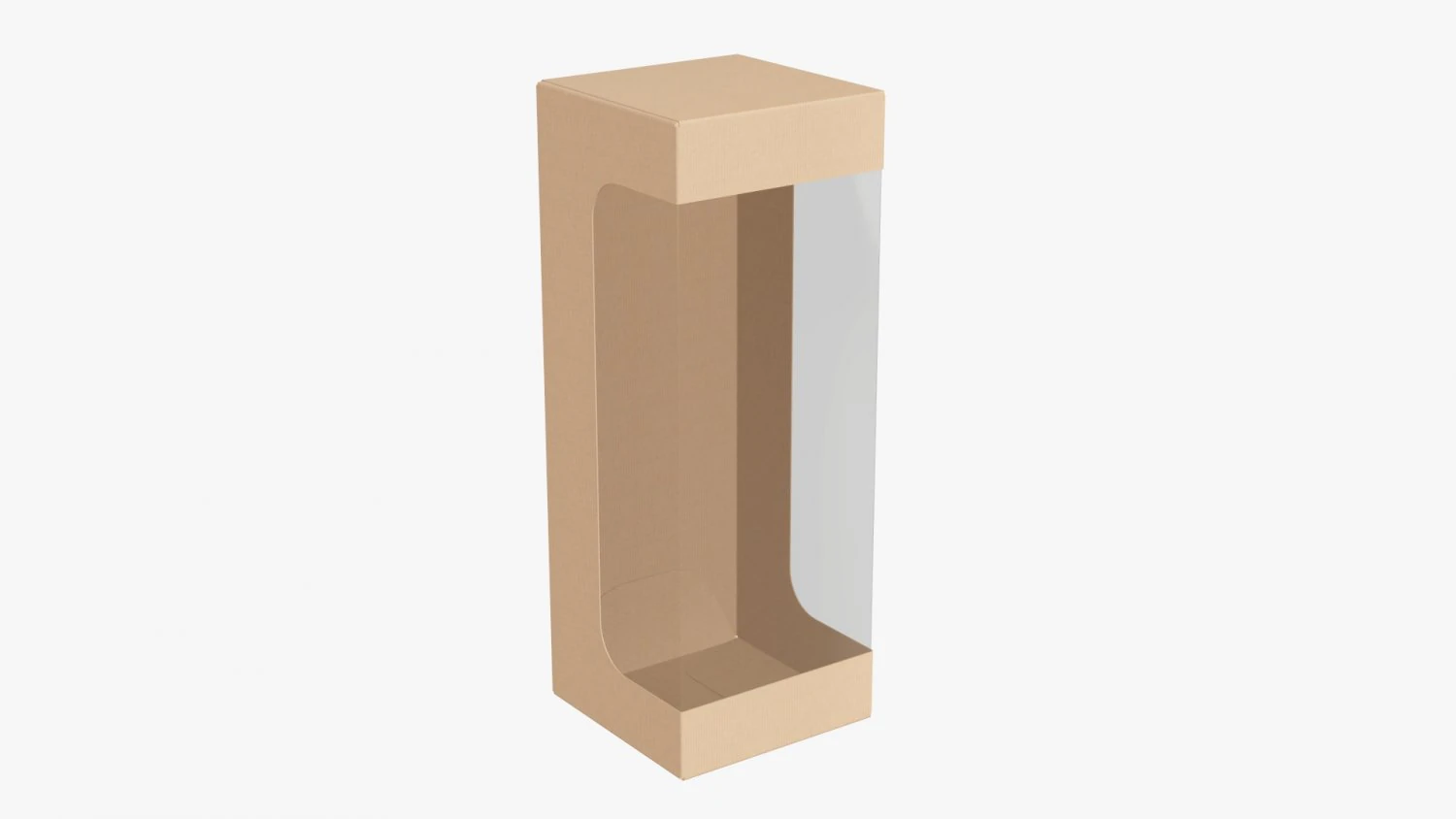 Retail Cardboard Display Box 04 3D Model .c4d .max .obj .3ds .fbx .stl .blend 