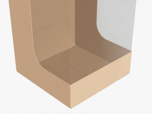 Retail Cardboard Display Box 04 Modelo 3D
