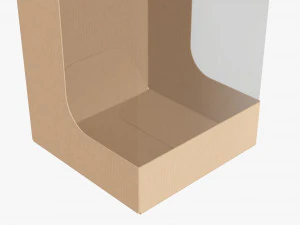 Retail Cardboard Display Box 04 3D Model