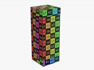 Retail Cardboard Display Box 04 3D Model