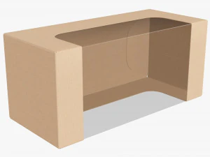 Retail Cardboard Display Box 05 3D Model