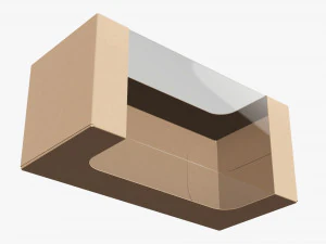 Retail Cardboard Display Box 05 3D Model