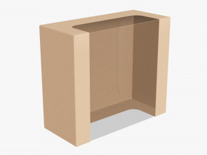 Retail Cardboard Display Box 07 3D Model