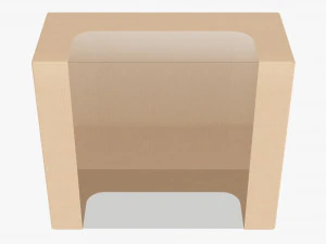 Retail Cardboard Display Box 07 3D Model