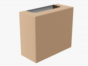 Retail Cardboard Display Box 07 3D Model