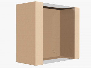 Retail Cardboard Display Box 07 Modelo 3D
