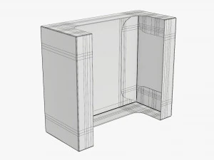 Retail Cardboard Display Box 07 3D Model
