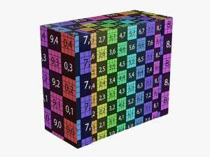 Retail Cardboard Display Box 07 3D Model