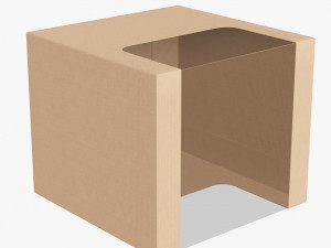 Retail Cardboard Display Box 08 3D Model
