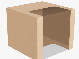 Retail Cardboard Display Box 08 3D Model