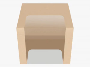 Retail Cardboard Display Box 08 3D Model